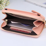 Metal Opening Crossbody Bag Women Mini PU Leather Shoulder Messenger Bag