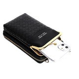 Metal Opening Crossbody Bag Women Mini PU Leather Shoulder Messenger