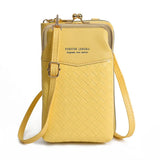 Metal Opening Crossbody Bag Women Mini PU Leather Shoulder Messenger