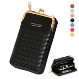 Mini PU Leather Crossbody Bag Metal Opening Shoulder Messenger Bag