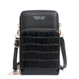 Metal Opening Crossbody Bag Women PU Leather Shoulder Messenger Bag