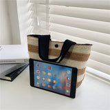 Straw Bags Women Woven Basket Beach Totes Lady Shopping Handbags