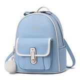 Soft Leather Shaped Backpack Large Capacity Student Bag