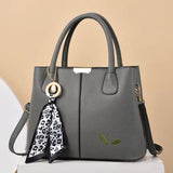 Women Temperament Large Capacity Silk Scarf Handbag High Crossbody Bag