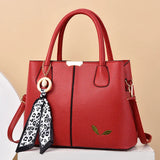 Women Temperament Large Capacity Silk Scarf Handbag High Crossbody Bag