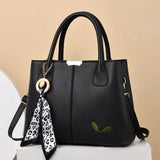 Women Temperament Large Capacity Silk Scarf Handbag High Crossbody Bag