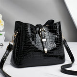 Stone Pattern Bucket Bag Large Capacity Crossbody Bag