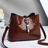 Stone Pattern Bucket Bag Large Capacity Crossbody Bag