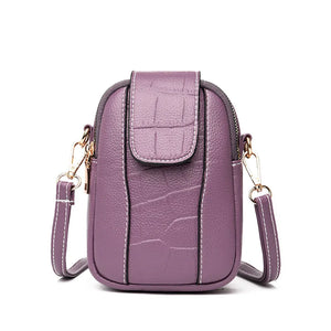 Women's One Shoulder Crossbody Phone Bag Vertical Mini Bag
