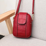 Women's One Shoulder Crossbody Phone Bag Vertical Mini Bag