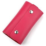 Leather Car Key Holder Zippered Key Wallet for Man