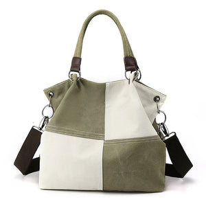 Casual Canvas Bag Women Portable Messenger Bag Large Capacity Bag