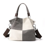 Casual Canvas Bag Women Portable Messenger Bag Large Capacity Bag