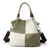 Casual Canvas Bag Women Portable Messenger Bag Large Capacity Bag
