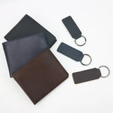 Letters Leather Men Wallet Bifold Money Wallet Gift set