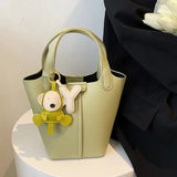 Vegetable Basket Women Bag All-match Shoulder Messenger Bucket Bag