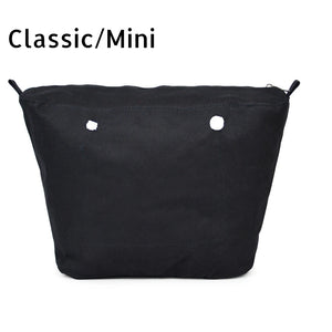 Inner Organizer Zipper-Up Pocket for Classic Mini O Bag