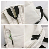 Canvas Backpack for Girl Students - Large Capacity