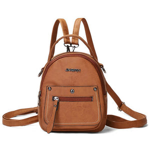 Large Capacity PU Leather Backpack for Women