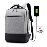 Men Laptop Backpack Waterproof USB Charge Travel Clothes Storage