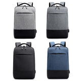 Men Laptop Backpack Waterproof USB Charge Travel Clothes Storage