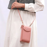 Metal Opening Crossbody Bag Mini PU Leather Shoulder Messenger Bag for Girls
