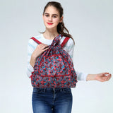 Printed Drawstring Backpack for Outdoor Activity