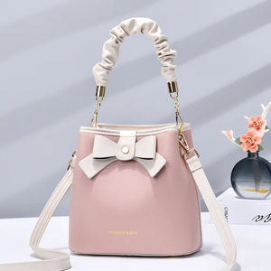 Net Red Small Bag Women Niche Bow Bucket Bag Women's Bag