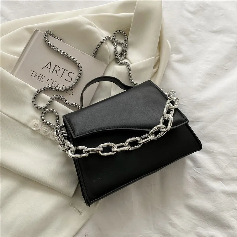 PU Leather Crossbody Bag Solid Shoulder Handbags Small Travel Handbags