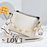 Women's Summer One-shoulder Texture Messenger Bag