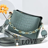 Women's Summer One-shoulder Texture Messenger Bag