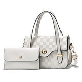 Plaid Shoulder Bag Lock Mother Bag Female