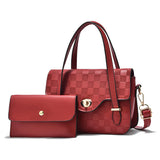 Plaid Shoulder Bag Lock Mother Bag Female