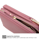 Vertical One Shoulder Cell Phone Case and Wallet Phone Purse Bag