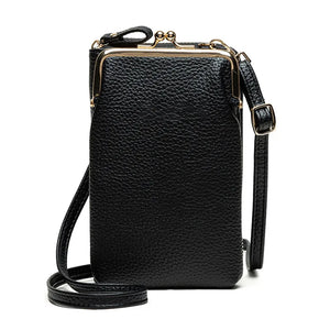 Vertical One Shoulder Cell Phone Case and Wallet Phone Purse Bag