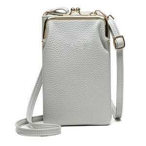 Vertical One Shoulder Cell Phone Case and Wallet Phone Purse Bag