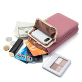 Vertical One Shoulder Cell Phone Case and Wallet Phone Purse Bag