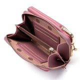 Vertical One Shoulder Cell Phone Case and Wallet Phone Purse Bag