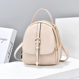 Soft Leather Women's Small Backpack Shoulder Bag
