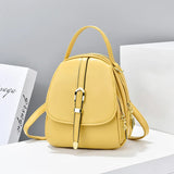 Soft Leather Women's Small Backpack Shoulder Bag