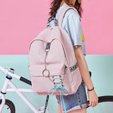 Women Waterproof Backpack School Bags USB Charging Travel Laptop Bag