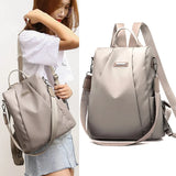 Women Waterproof Travel Backpack Nylon Anti-theft Shoulder Bag