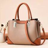 Spring Contrast Women's Large-capacity Handbag