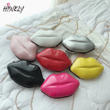 Hot Sexy Lips Style Pu Ladies Clutch Bag Chain Purse Shoulder Bag Handbag Women