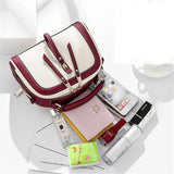 Small Contrast Top-Handle Bag Women Crossbody Bags Phone Purse