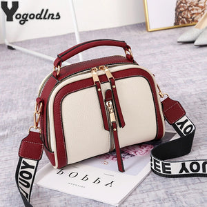 Small Contrast Top-Handle Bag Women Crossbody Bags Phone Purse