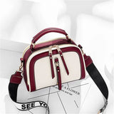Small Contrast Top-Handle Bag Women Crossbody Bags Phone Purse