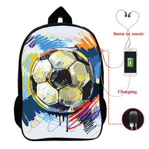 Soccerly Children School Bags 3D Prints Backpack for Boys