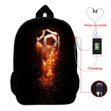 Soccerly Children School Bags 3D Prints Backpack for Boys