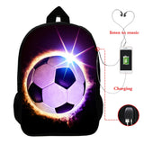 Soccerly Children School Bags 3D Prints Backpack for Boys